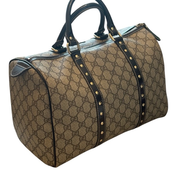 Gucci limited edition Joy Boston Women's Brown and Gold Heart Pattern Bag - Picture 4 of 16